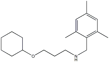 [3-(cyclohexyloxy)propyl][(2,4,6-trimethylphenyl)methyl]amine Structure