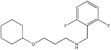 [3-(cyclohexyloxy)propyl][(2,6-difluorophenyl)methyl]amine Struktur