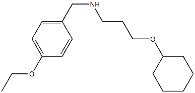 [3-(cyclohexyloxy)propyl][(4-ethoxyphenyl)methyl]amine,,结构式