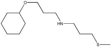[3-(cyclohexyloxy)propyl][3-(methylsulfanyl)propyl]amine,,结构式