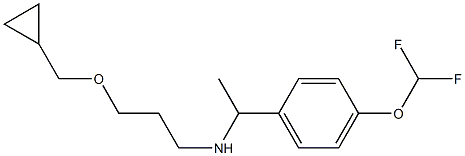 [3-(cyclopropylmethoxy)propyl]({1-[4-(difluoromethoxy)phenyl]ethyl})amine