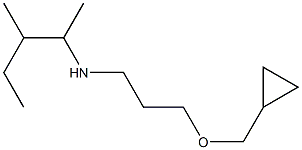 [3-(cyclopropylmethoxy)propyl](3-methylpentan-2-yl)amine,,结构式