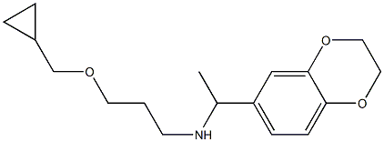 [3-(cyclopropylmethoxy)propyl][1-(2,3-dihydro-1,4-benzodioxin-6-yl)ethyl]amine Structure