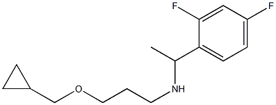 [3-(cyclopropylmethoxy)propyl][1-(2,4-difluorophenyl)ethyl]amine Struktur