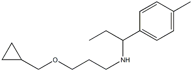 [3-(cyclopropylmethoxy)propyl][1-(4-methylphenyl)propyl]amine