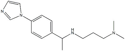 [3-(dimethylamino)propyl]({1-[4-(1H-imidazol-1-yl)phenyl]ethyl})amine Struktur