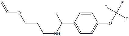 [3-(ethenyloxy)propyl]({1-[4-(trifluoromethoxy)phenyl]ethyl})amine Structure