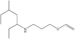 [3-(ethenyloxy)propyl](5-methylheptan-3-yl)amine Structure
