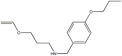 [3-(ethenyloxy)propyl][(4-propoxyphenyl)methyl]amine Structure