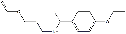 [3-(ethenyloxy)propyl][1-(4-ethoxyphenyl)ethyl]amine Structure