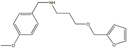 [3-(furan-2-ylmethoxy)propyl][(4-methoxyphenyl)methyl]amine,,结构式