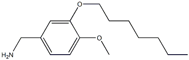 [3-(heptyloxy)-4-methoxyphenyl]methanamine,,结构式