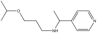 [3-(propan-2-yloxy)propyl][1-(pyridin-4-yl)ethyl]amine 结构式