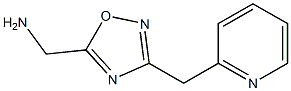 [3-(pyridin-2-ylmethyl)-1,2,4-oxadiazol-5-yl]methanamine,,结构式