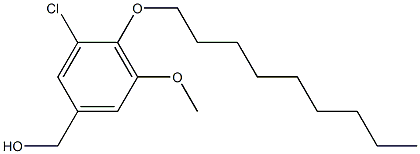 [3-chloro-5-methoxy-4-(nonyloxy)phenyl]methanol 化学構造式