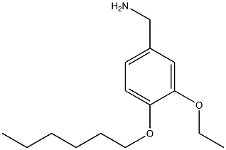 [3-ethoxy-4-(hexyloxy)phenyl]methanamine 结构式