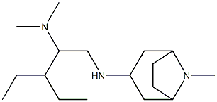 [3-ethyl-1-({8-methyl-8-azabicyclo[3.2.1]octan-3-yl}amino)pentan-2-yl]dimethylamine Structure