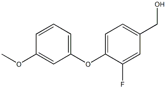 [3-fluoro-4-(3-methoxyphenoxy)phenyl]methanol 结构式