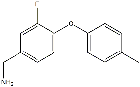 [3-fluoro-4-(4-methylphenoxy)phenyl]methanamine Structure