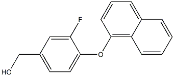 [3-fluoro-4-(naphthalen-1-yloxy)phenyl]methanol,,结构式