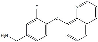  [3-fluoro-4-(quinolin-8-yloxy)phenyl]methanamine