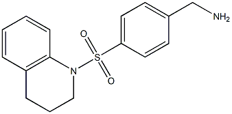 [4-(1,2,3,4-tetrahydroquinoline-1-sulfonyl)phenyl]methanamine 结构式