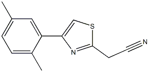 [4-(2,5-dimethylphenyl)-1,3-thiazol-2-yl]acetonitrile,,结构式