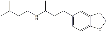 [4-(2H-1,3-benzodioxol-5-yl)butan-2-yl](3-methylbutyl)amine Structure