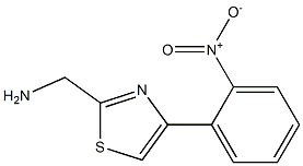 [4-(2-nitrophenyl)-1,3-thiazol-2-yl]methanamine,,结构式