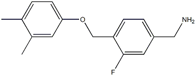 [4-(3,4-dimethylphenoxymethyl)-3-fluorophenyl]methanamine Structure