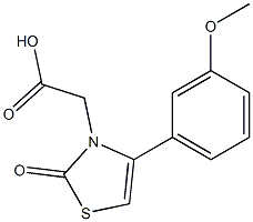 [4-(3-methoxyphenyl)-2-oxo-1,3-thiazol-3(2H)-yl]acetic acid Struktur