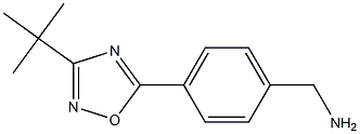 [4-(3-tert-butyl-1,2,4-oxadiazol-5-yl)phenyl]methanamine,,结构式