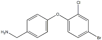 [4-(4-bromo-2-chlorophenoxy)phenyl]methanamine 化学構造式