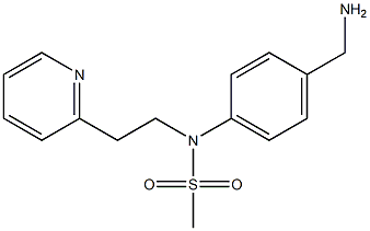 [4-(aminomethyl)phenyl]-N-[2-(pyridin-2-yl)ethyl]methanesulfonamide