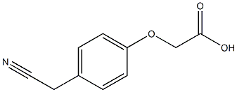 [4-(cyanomethyl)phenoxy]acetic acid,,结构式