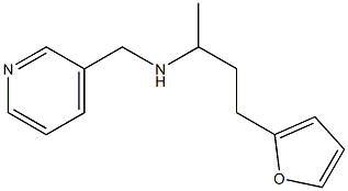 [4-(furan-2-yl)butan-2-yl](pyridin-3-ylmethyl)amine,,结构式
