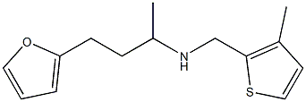 [4-(furan-2-yl)butan-2-yl][(3-methylthiophen-2-yl)methyl]amine 化学構造式