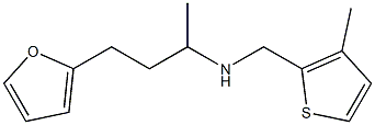 [4-(furan-2-yl)butan-2-yl][(3-methylthiophen-2-yl)methyl]amine|