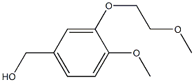 [4-methoxy-3-(2-methoxyethoxy)phenyl]methanol 化学構造式