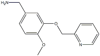 [4-methoxy-3-(pyridin-2-ylmethoxy)phenyl]methanamine Structure