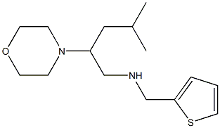 [4-methyl-2-(morpholin-4-yl)pentyl](thiophen-2-ylmethyl)amine,,结构式