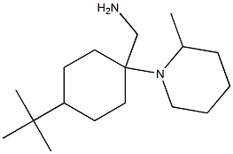 [4-tert-butyl-1-(2-methylpiperidin-1-yl)cyclohexyl]methanamine 化学構造式