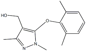 [5-(2,6-dimethylphenoxy)-1,3-dimethyl-1H-pyrazol-4-yl]methanol 化学構造式