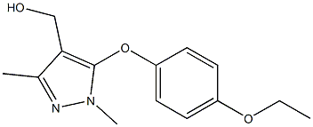 [5-(4-ethoxyphenoxy)-1,3-dimethyl-1H-pyrazol-4-yl]methanol Struktur