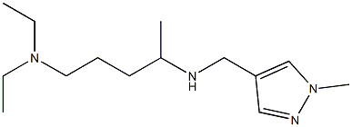 [5-(diethylamino)pentan-2-yl][(1-methyl-1H-pyrazol-4-yl)methyl]amine Structure