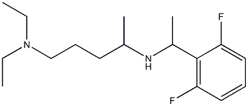 [5-(diethylamino)pentan-2-yl][1-(2,6-difluorophenyl)ethyl]amine,,结构式