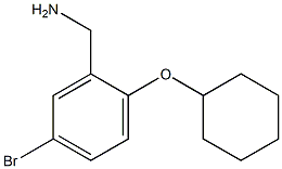 [5-bromo-2-(cyclohexyloxy)phenyl]methanamine 结构式