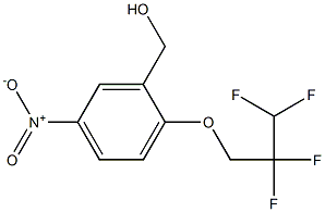 [5-nitro-2-(2,2,3,3-tetrafluoropropoxy)phenyl]methanol Structure