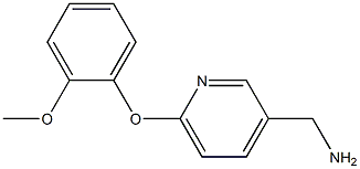 [6-(2-methoxyphenoxy)pyridin-3-yl]methylamine Struktur