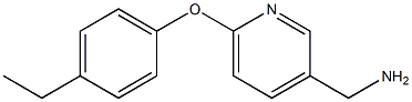 [6-(4-ethylphenoxy)pyridin-3-yl]methylamine Structure